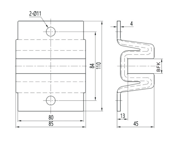 2.5m/S Cabin Elevator Car Guide Shoes Elevator Door Guide Shoe