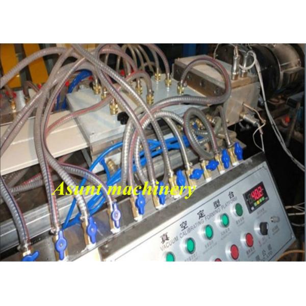 Wall Panel PVC Profile Extrusion Process 24 - 34kw With Cutting machine