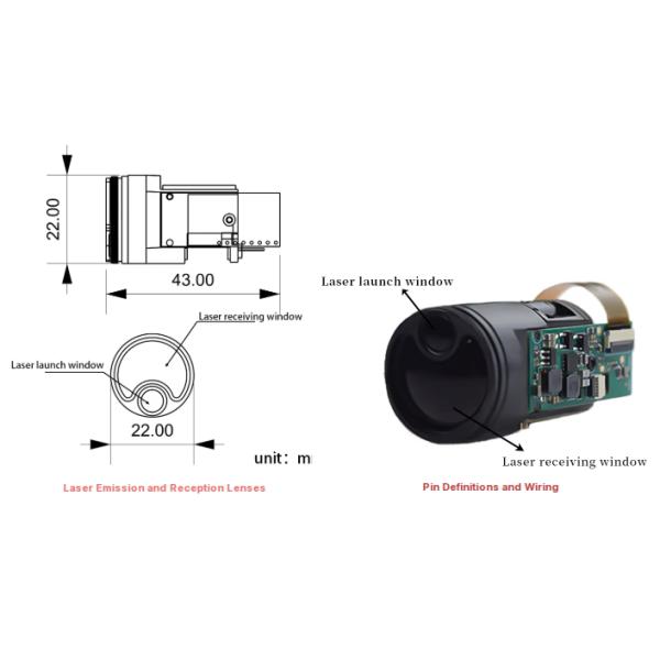 Outdoor Long Distance Laser Radar Ranging Module with Aabsolute Accuracy ±1m