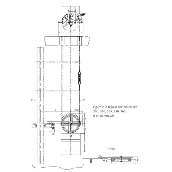 Rope Wheel Tension Device For Passenger / Freight Elevator Parts