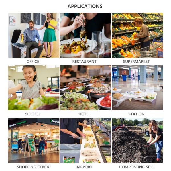 ABS Electric Composting Machine 24H Processing 2KG/D Food Waste Disposal Cycler For Leftover