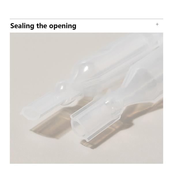 Hygienic and precise dosage for post-surgical recovery and samples with consecutive row design cosmetic packaging for high-active ingredients