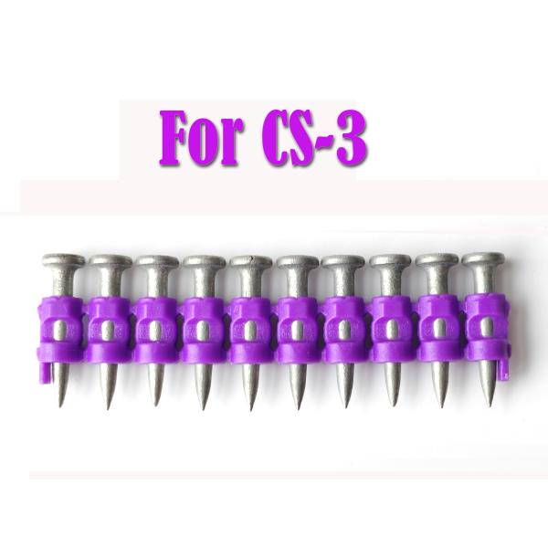 Electro Galvanized Collated 22 mm Nails for Wurth Gas Device CS-3 Durable Ring Shank