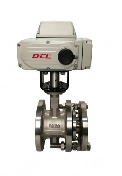 Buy Power Plant Use Telescopic Flange Butterfly Valve With Electric Actuator at wholesale prices