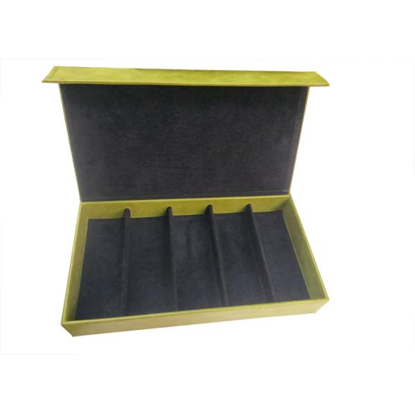 5 Slots Glasses Tray - Multiple Compartment Eyeglasses Organizer Storage and Display Case Elegant Book Design