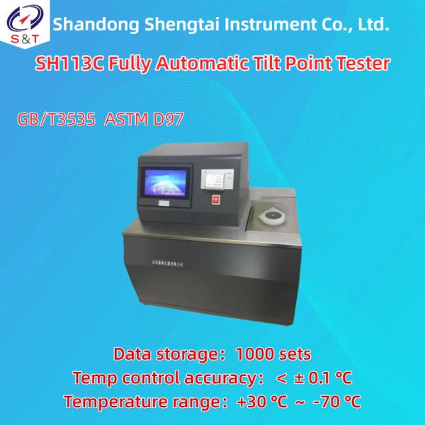 Single Hole Fully Automatic Pour Point Measuring Instrument ASTM D97 1000 Sets Data Storage