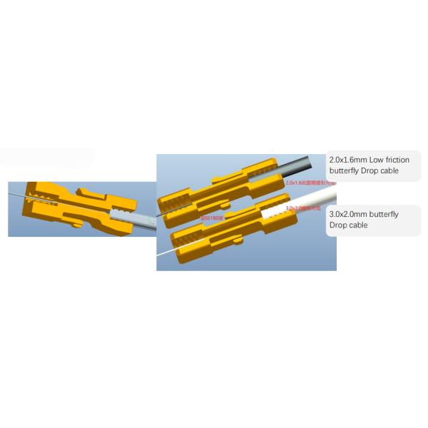 SC UPC SC APC Fiber Optic Connector Single Mode For FTTH Drop Cable