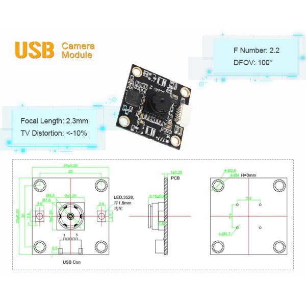5mp omnivision 5640 Fixed Focus UVC USB Camera Module for Microscope