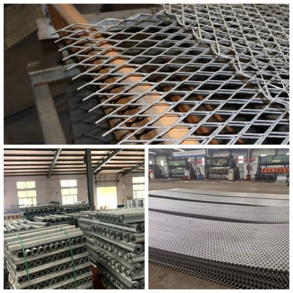 Stainless Steel Expanded Diamond Mesh Metal Lath Galvanized Steel Diamond Shape 0.5-3.2m Width