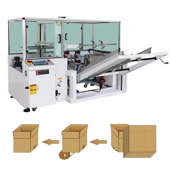 Automatic Pneumatic Box Bottom Case Erecting Machine for Corrugated Carton Packaging