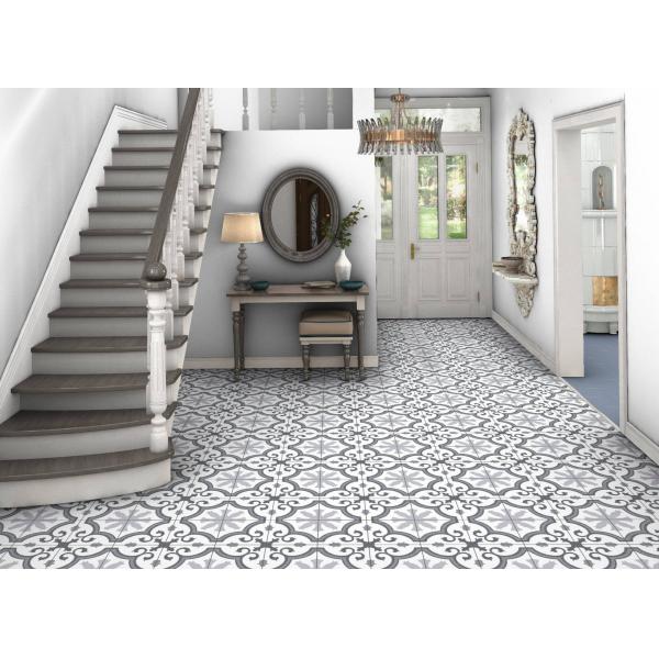 Light Gray 250x250mm Ceramic Rustic Tile for Indoor Floor