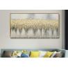 Hand Painted Gold Foil Painting Abstract Canvas Wall Art For Interior Decoration for sale