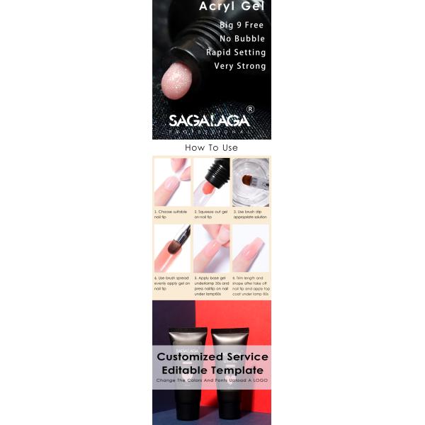 Dual Form Duet System for Sophisticated Nails Lasting Time 2-3 Weeks Poly Nail Gel Tips Extension
