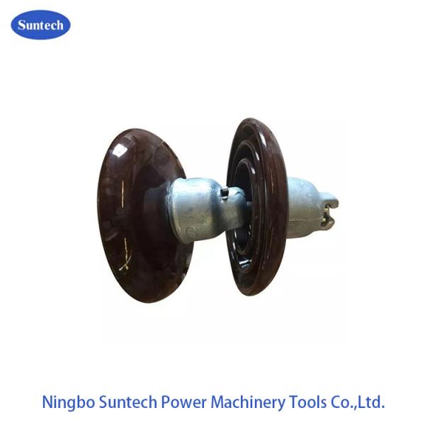 70KN Transmission Line Porcelain Disc Suspension Insulator With Cap