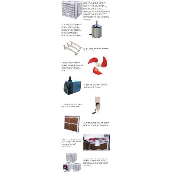 low price vertical window big airflow swamp cooler