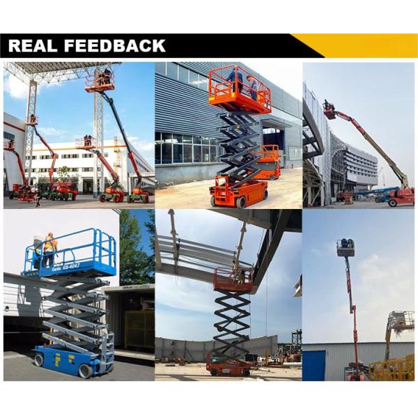 Indoor Outdoor Used Mobile Elevated Work Platform Electric Self Propelled Scissor Lift
