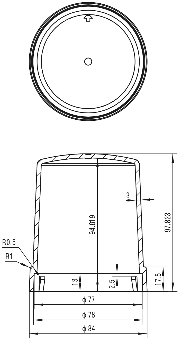 Cover Developer Kit product dimensions and size diagram