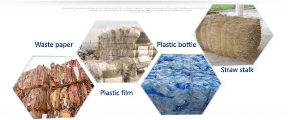 PET Hard Plastic Recycling Machine , Plastic Baler Machine Packing Recycle Bottle