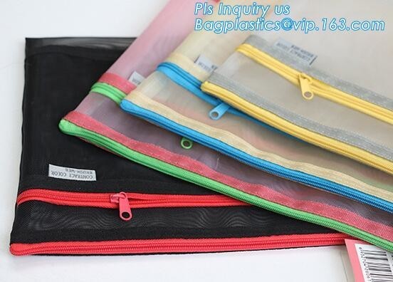 Zip lockk document file bag, Document File Folder /Document Bag, Mesh pattern