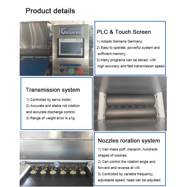 1KW Snack Maker Automatic Cookie Machine with Video Technical Support