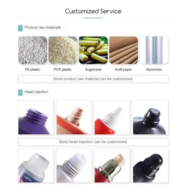 15ml 30ml 50ml 100ml Empty Soft Tube Container for Sample Cosmetics Customized Request