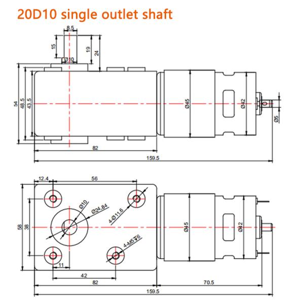 Synchronous High Torque Dc Motor Customizable 300W Waterproof