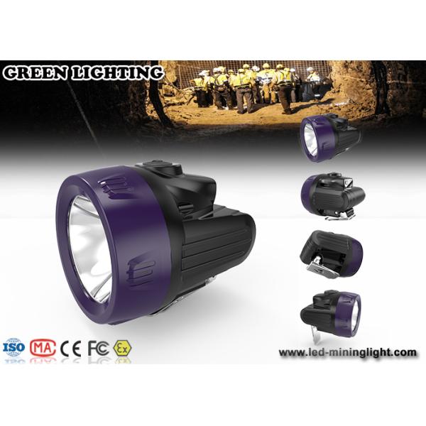 Impact resistant Rechargeable LED Headlamp , black rechargeable led headlight