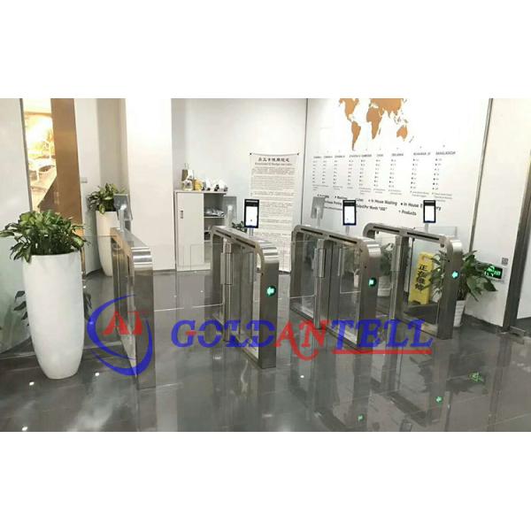 Body Temperature Measuring Facial Recognition Turnstile With 3d Camera Digital Touchless Biometrics Time Attendance
