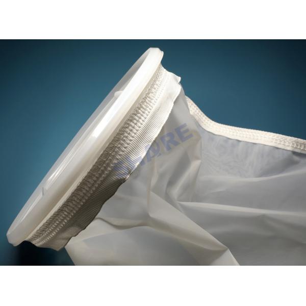 100 Micron Nylon Mesh Filter Bag For Water Treatment 4" Plastic Ring