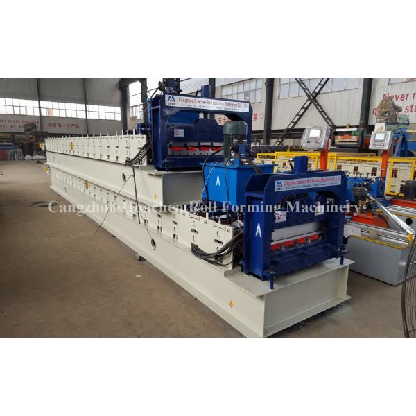 Galvanized Roofing Sheet Roll Forming Machine PLC Cold Roll Forming Equipment