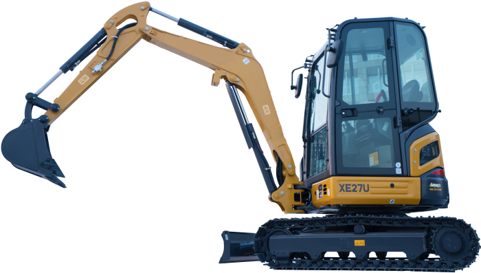 XE27U Mini Excavator EPA Approved Engine Load Sensing Hydraulics