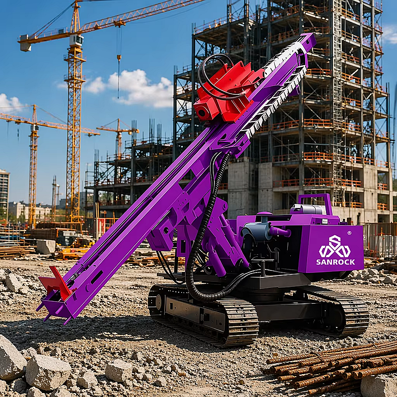 Pile Driver Machine High Frequency Impact Directly Piling Machinery Building Foundations Crawler Pile Driving Rig
