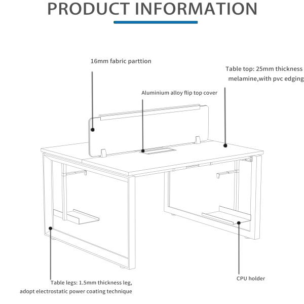 Modern Open Space Office Workstation Options for a Collaborative Office Solution