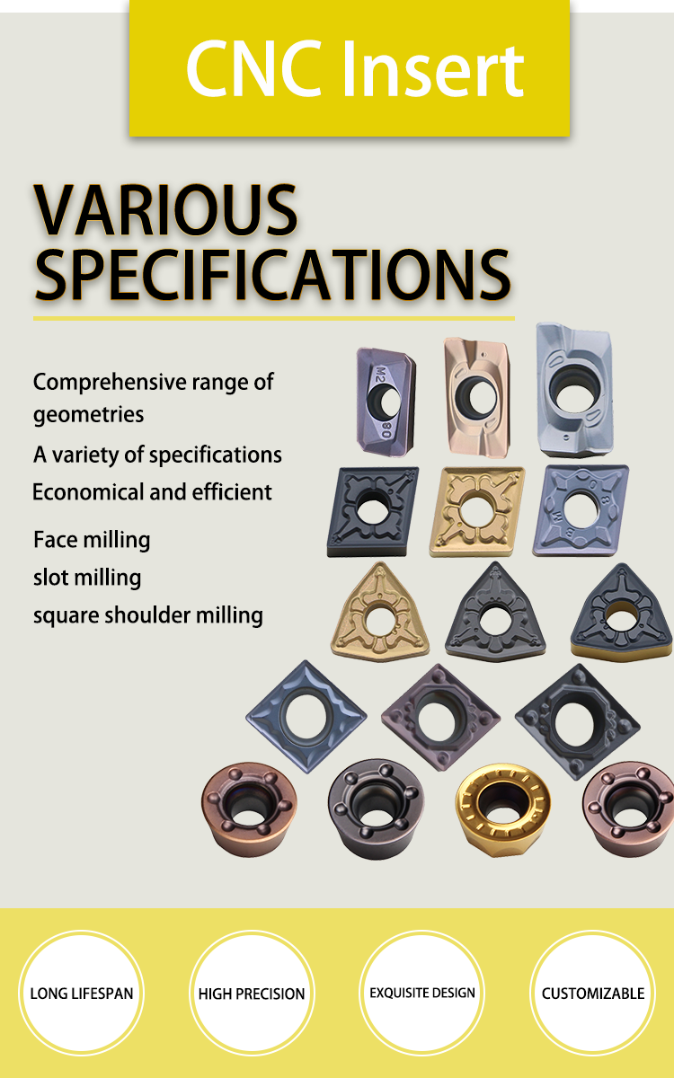 High Precision 11° Angle Carbide CNC Insert with Durability for CNC Machining Centers