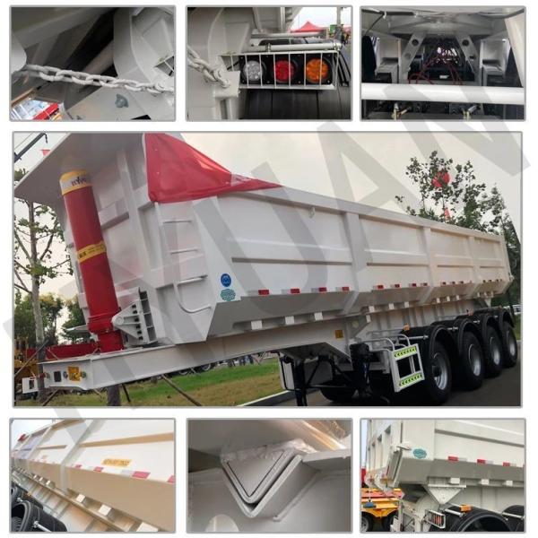 U Shape Dump Trailer Tipper Trailer Side Box Semi Trailers for Construction Materials
