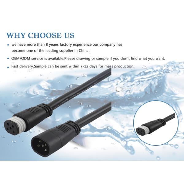 Waterproof flat plug connector product photo