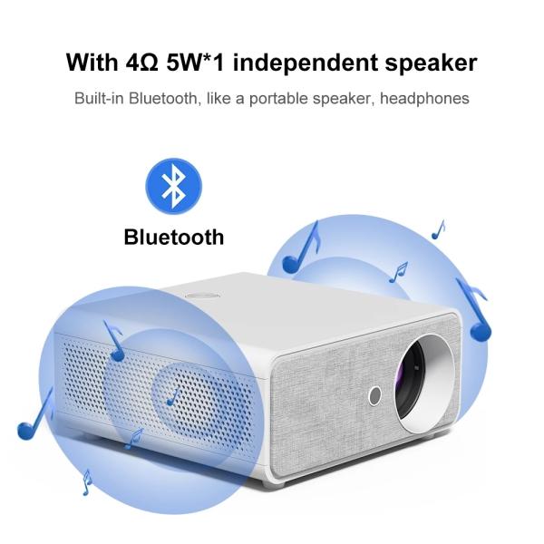 X1 Auto Focus Android Education Projector White Flagship Projector FHD Native 1080P Projector