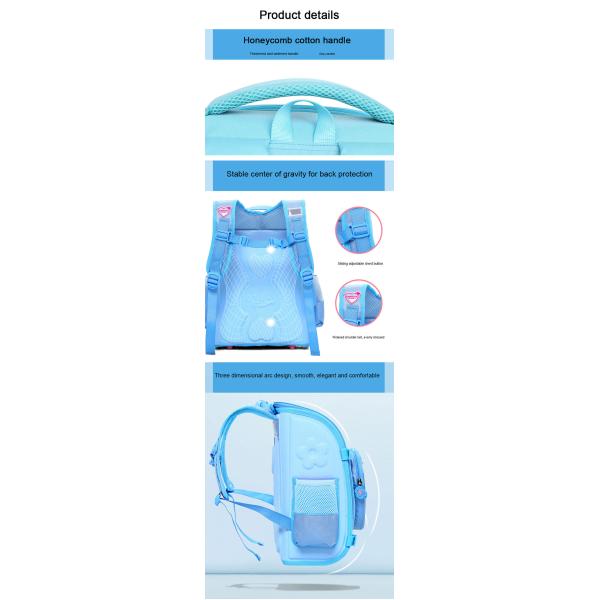 Pink EVA Tool Case With Zipper / Large Capacity Children School Bag