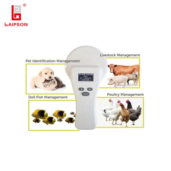 RFID Tag Reader Handheld Wireless USB Device Supporting 1342Khz Frequency Tags for Livestock Ear Tag Identification