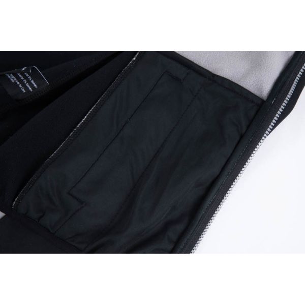 Colorblock softshell jacket fleece lining