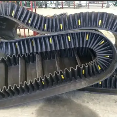 Small Lumps Partition Cold Resistant Conveyor Belt For Building Materials