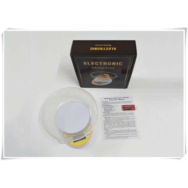 White Color High Precision Kitchen Scale With Removable PP Mixing Bowl