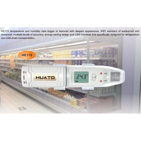 Mini Design Usb Thermometer Data Logger , Humidity Data Logger Usb Type