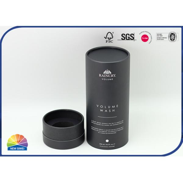 Embossing C2S Paper Tube Container Shampoo Packaging