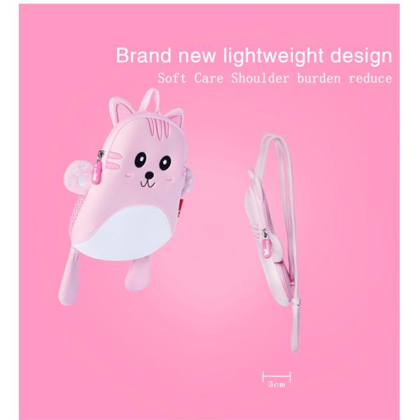 Anti Lost Children Waterproof Toddler Backpack For Camping Cat Pattern