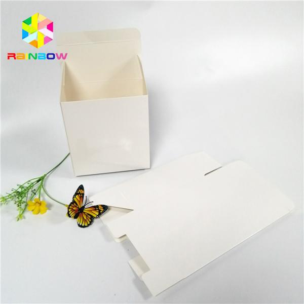 White Color Cardboard Packaging Boxes Various Card Fleixble Logo Customized