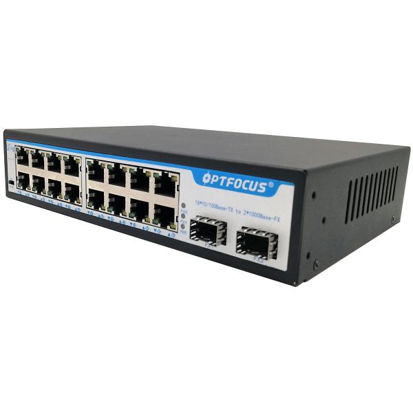 Security Camera CCTV IP Camera 16 Port Gigabit Poe Switch Managed Ethernet Network Switch