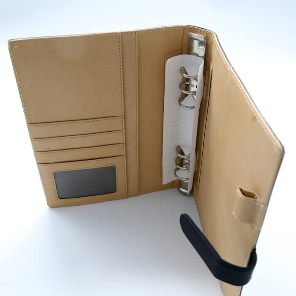 Minimalist Ring Binder Organizer Magnetic Snap Fastener For Notes / Calculations / Lists