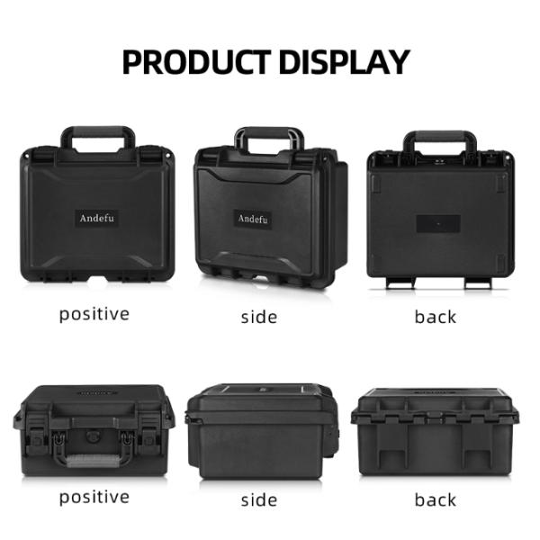 EM3225 IP67 Waterproof Tool Storage Case 362x310x174mm with Customizable Foam Inserts
