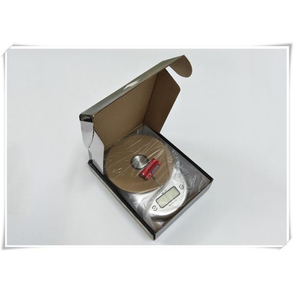 Silver Color Tempered Glass Digital Scale With 5000g Maximum Load